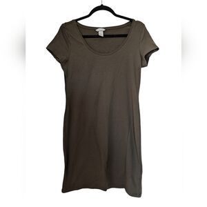 H & M Dark Green T shirt Dress